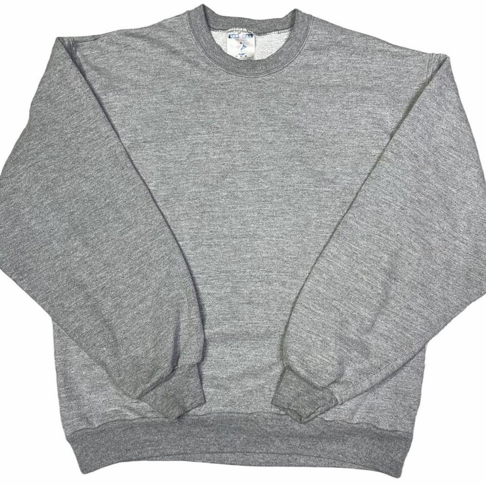 Y2K Grey Blank Jerzees Crewneck
